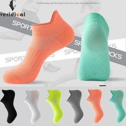 Men's Socks 3 Pairs Unisex Sport Ankle Compression Damping Shallow Mouth Solid Sweat-Absorbing Breathable Deodorant Invisible