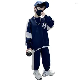 Clothing Sets Students Boys Set Leisure Children Tracksuits Korean Style Clothes Teenage 6 8 11 12 14Years Old Spring Kids Sport Suit