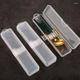 Storage Boxes Portable Makeup Brush Organizer Eyebrow Pencil Women's Cosmetic Transparent Box With Cover Tools