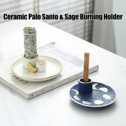 Candle Holders Holder Star Ceramic Incense Burner For Stick Decorative Ash Catcher Tray Bowl Yoga Room