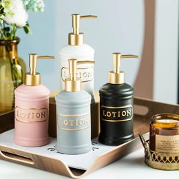 Liquid Soap Dispenser Ceramic Dispensers Bathroom Lotion Bottle Kitchen Hand Sanitizer Luxury Home Decor 340ml