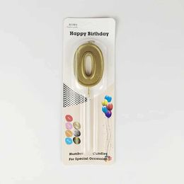 5Pcs Candles Gold Digital Birthday Cake Candle for Childrens Birthday Party Celebration Creative Cake Decoration Romantic Celebration