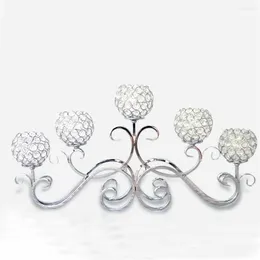 Candle Holders GoEchzf Romantic Vintage Home Decor Wedding Decorations Crystal Centrepiece Holder