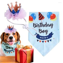 Dog Apparel Birthday Outfit Happy Cat Headgear Pet Decor Felt And Polyester Fabrics Not Easy To Fade Features A Stretchy