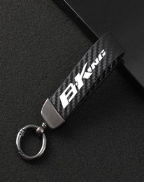 Keychains Fashion Motorcycle Carbon Fiber Leather Rope Keychain Key Ring For Suzuki BKING BKING 2007 2008 2009 2010 2011 2012 2012839408