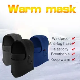 Berets Winter Hat Fleece Full Face Cap Balaclava Neck Hood Men Snow Windproof Warmer Women Sports Ski Me X4w0