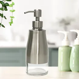 Liquid Soap Dispenser 300ml With Stainless Steel Pump Replacement Lotion Bottle For Hand Mouthwash Dish Makeup Wash