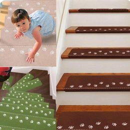 Carpets Indoor Luminous Self-adhesive Non-slip Stair Tread Carpet Cover Bear Pattern Floor Used For Step Protection