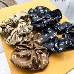 2024 Luxury Fashion Designer Letter Hair Rubber Band Smooth Cloth Hair Ring Bow Brand For Charm Women HairJewelry Hair Accessory High Quality Gift