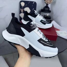 Designer TRUR ACT Men's and Women's Sports Shoes Leather Casual Shoes Splice Colour mesh Fabric Breathable Daddy Shoes tpu High quality with shoebox size 35-46