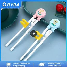 Chopsticks Practise Mellow Tableware Cartoon Grade Can Be Sterilised Comfortable Feeding Utensils Easy Grip