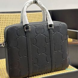 2024 Leather Briefcase Business sling men Bag Christmas Logistics Delivery Dust Bag