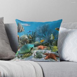 Pillow Coral Reef And Starfish Throw Decorative Sofa Elastic Cover For
