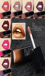 Pudaier New Makeup Waterproof Lip Gloss Matte Liquid Lipstick Women Cosmetics Makeup Nude Purple Black Rose5059804