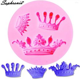 Baking Moulds Sophronia M076 Crown Crafts Silicone Mold Cake Decorating Tools Chocolate Art Work Handmade Fondant Cookie