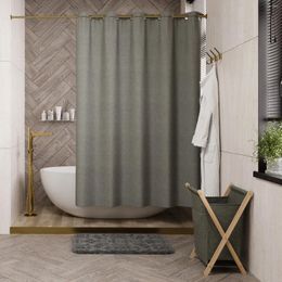 Shower Curtains Polyester Linen Modern Simplicity Household Bathroom Products Thicken Waterproof And Mildew Proof Curtain