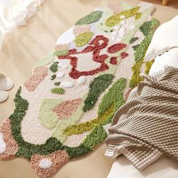 Carpets 3D Lawn Handmade Imitation Moss Forest Soft Woven Carpet Mats For Living Room Bedroom Bedside Rugs Home Decor Rug