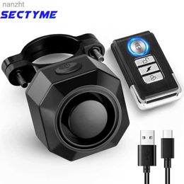 Alarm systems Sectyme wireless waterproof bicycle electric bicycle Burglar alarm USB charging remote control vibration detector alarm WX