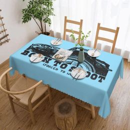 Table Cloth Born To Shoot Pographer Rectangular Tablecloth Oilproof Camera Pography Covers