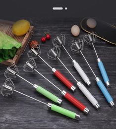 Semiautomatic Mixer Egg Beater Manual Stainless Steel Whisk Handheld Self Turning Blender Hand Egg Cream Stirring Kitchen Tools Z7839466