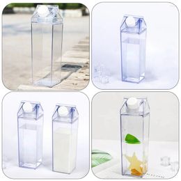Water Bottles Hemoton Plastic Bottle Milk Drink Juice Container Empty Storage Leak Proof Kids Cup Beverage