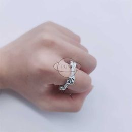 Brand Westwoods Four Section Bone Ring with Personalized Punk Instagram Celebrity Nail SGD6