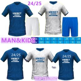 24 25 Rangers Soccer Jerseys 2024 2025 Away Glasgow COLAK ROOFE LUNDSTRAM HAGI BARKER MORELOS TAVERNIER KENT TILLMAN FC FASHION JR Football Shirt Men Kids Kit Boys