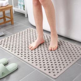 Bath Mats Colourful Pvc Mat Soft Shower Anti Slip Foot For Kids Toilet Household Bathtub Bathroom Hollow Hydrophobic Non-Slip Pad