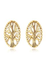 Gold Tree of Life Stud Earrings in Stainless Steel Family Tree Stud Earrings Family Earrings3577979