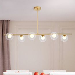 Modern White Glass Ball Chandelier Pendant Lamp For Dining Table Living Room Bedroom 3/5/6/8 Heads Indoor Lighting Suspension