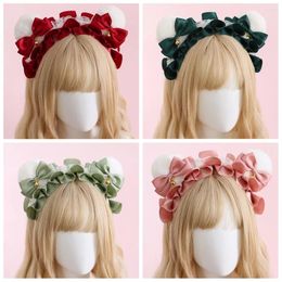 Party Supplies Womens Lolita Plush Hair Ornaments Animal Bear Ears Halloween Hoops Anime Cosplay Fancy Props