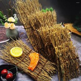 Dinnerware Sets 6pcs Restaurant Decoration Bamboo Fence Tray For Japanese Sushi Sashimi Seafood