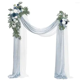 Decorative Flowers Artificial Flower Rose Wedding Background Arch Kit (Pack Of 4) Row Arrangement Backdrop Decoration