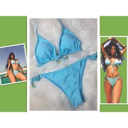 Designer Bikini Womens Two-piece with Alphabet Swimsuit Crystal Summer Beach Luxury Three-point One-piece Woman Swimwear Gg2 ggitys 41K2