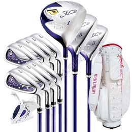 Women Golf Clubs Maruman FL III Complete Sets Right Handed Golf Driver Wood Irons Putter L Flex Graphite Shaft and Bag