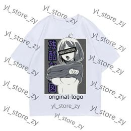 Summer Anime Shirt Tees for Men Womens Shirts T Shirts Designer T-shirts Cottons Tops Man S Casual Shirt Luxurys Clothing Street Slim Fit Shorts Sleeve Jojo 346e a632