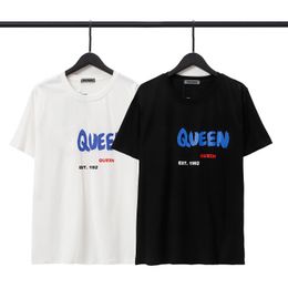 Saint Queen T Shirts Men's T-Shirts Mens Designer T Shirts Black White Cool T-shirt Men Summer Italian Fashion Casual Street T-shirt Tops Tees Plus Size 98194