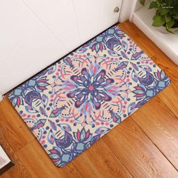 Carpets Mandala Style Geometric Printed Floor Mat Outdoor Rugs Bathroom Mats Kitchen Carpet Anti-Slip House Doormat For Living Room