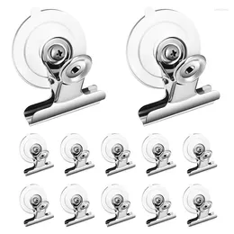 Hooks Suction Cup Clip Plastic Round Clamp Holder Strong Window Glass For Office Accessories