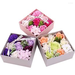 Decorative Flowers Soap Rose Head Beauty Wedding Valentine's Day Gift Bouquet Home Decoration Accessories Artificial Flower