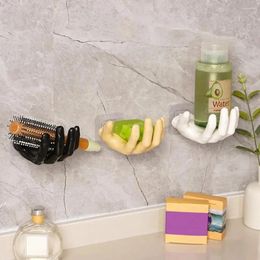 Hooks Hand Shape Hanger Key Sundries Creative Storage Soap Holder Wall Mounted Decorative Organiser Bathroom Space Saving Home