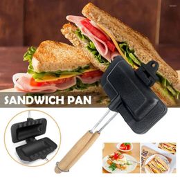 Pans Double Sided Frying Pan Sandwich Maker Non-stick Grilled And Panini With Handle Aluminium Flip