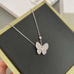 Designer Necklace Vanca Luxury Gold Chain Seiko Blingbling Butterfly Full Diamond Necklace with Fairy