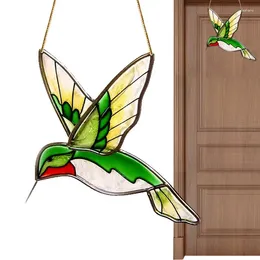 Garden Decorations Hummingbird Suncatchers Ornaments Acrylic Suncatcher Living Room Colored Bird Decoration For Window