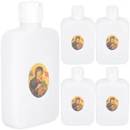 Vases 6 Pcs Holy Water Bottle Decorative Bottles Small Plastic Refillable Empty Home Accents Containers Wedding Tiny Little