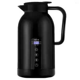 Water Bottles Car Heater Kettle 1300ML Portable Insulated Kettles Temperature Control LCD Display 304 Stainless Steel For Vehicle Travel
