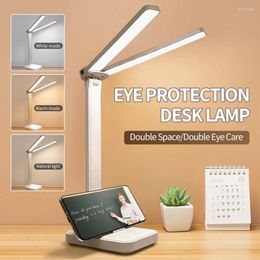 Table Lamps LED Desk Lamp USB Rechargeable Foldable Reading Lights 3 Levels Dimmable Touch Eye Protection For Bedroom Study Lighting