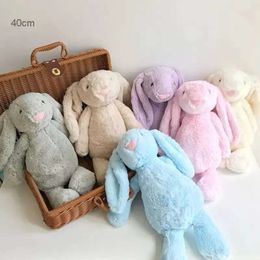 Filled Creative Easter Bunny Plush Toy Doll Soft Long Ear Rabbit Animal Kids Baby Valentines Day Birthday Gift Fy7485