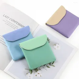 Storage Bags Coin Purse Card Holder Portable Tampon Bag Sanitary Napkin Pads Organiser Pouch PU Leather Cosmetic Lipstick Pocket