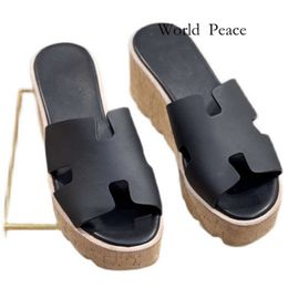 H Sandal Fashion H Genuine Leather Womens Sandals H Slipper Slippers Slide Designer Luxury Flat High Heels Flip Flops Shoes Embroidered Platform Rubb6676840 2972